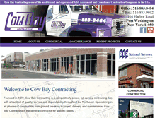 Tablet Screenshot of cowbaycontracting.com